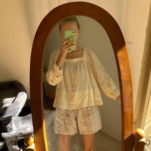 O’Neill 100% Cotton Peasant Blouse